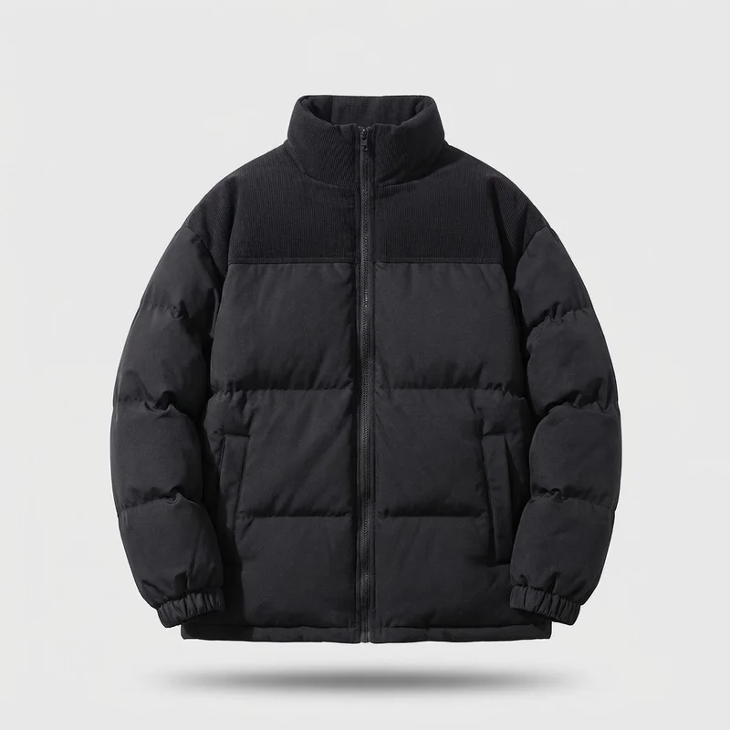 Damen Modische Daunenjacke mit hohem Kragen Nord Taschen