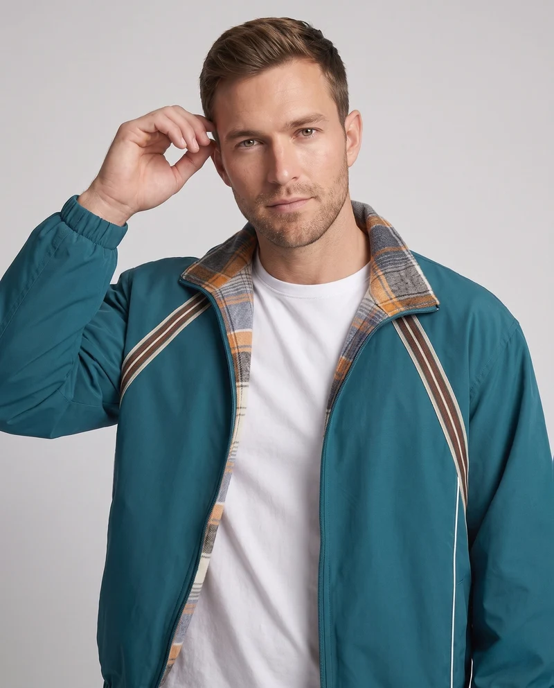 Herren Bequeme Wendejacke Nord Taschen
