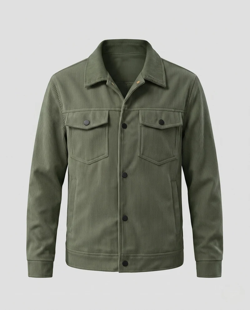 Herren Cordjacke Nord Taschen