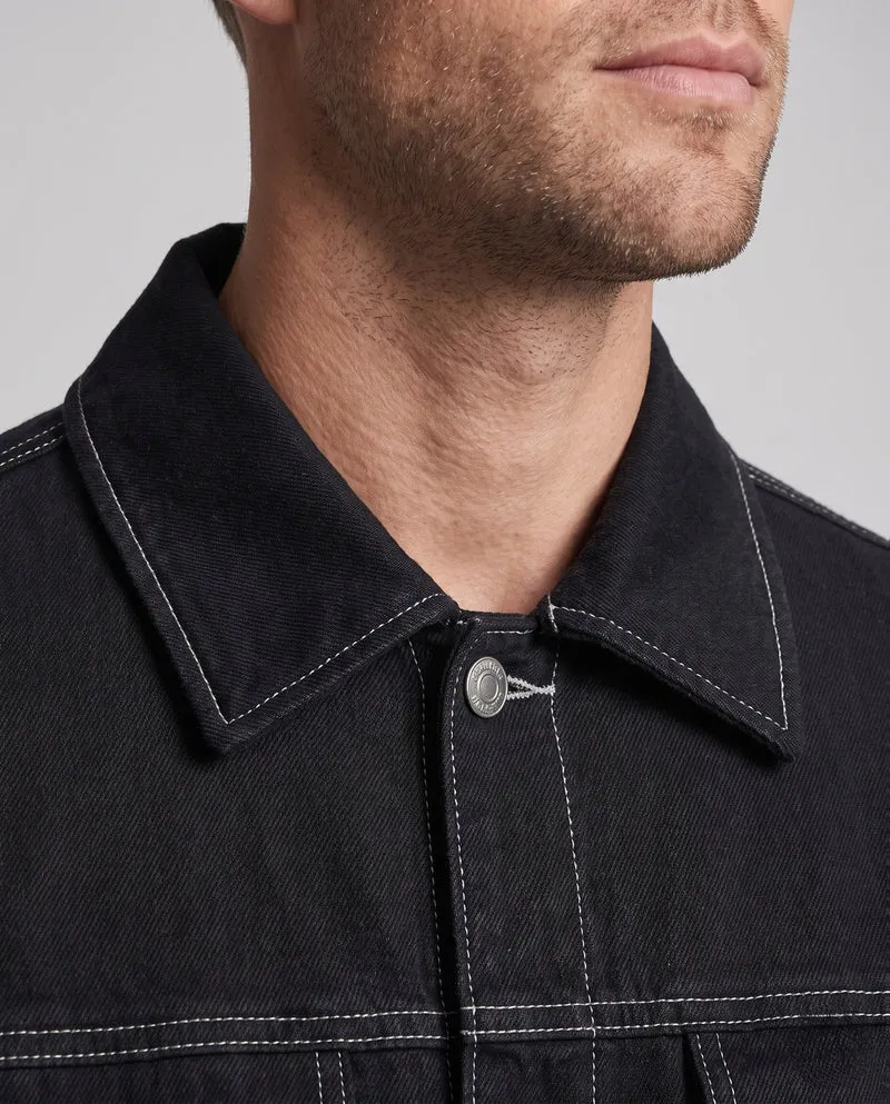 Herren Denimjacke mit Stehkragen und praktischen Taschen Nord Taschen
