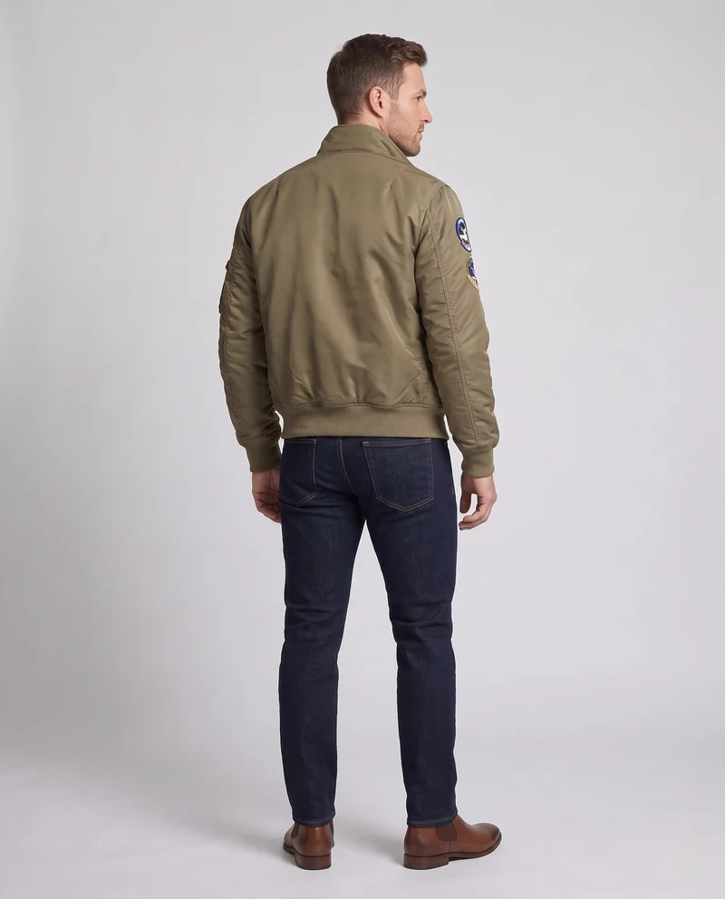 Herren Modische Pilotjacke mit Taschen Nord Taschen