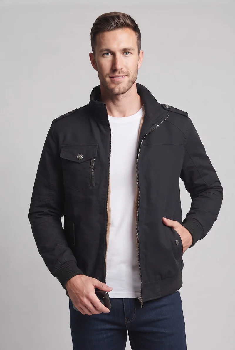 Herren Modische Übergangsjacke Nord Taschen