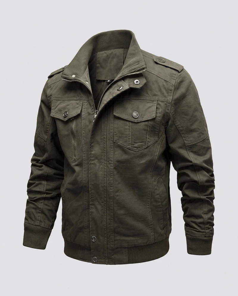 Herren Modische Utility-Jacke mit mehreren Taschen Nord Taschen 1788278683