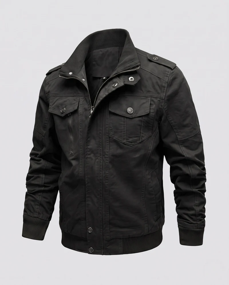 Herren Modische Utility-Jacke mit mehreren Taschen Nord Taschen 1788278683