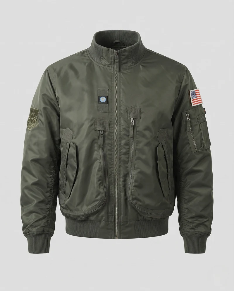 Herren Multifunktionale Bomberjacke mit Taschen Nord Taschen