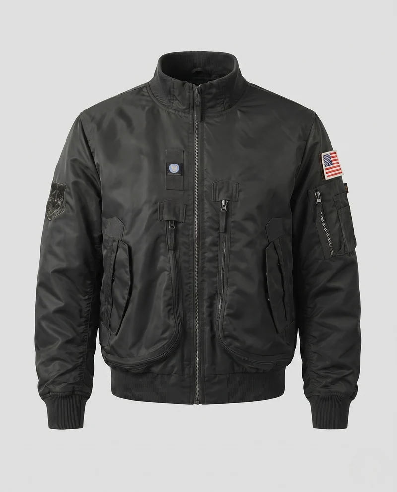 Herren Multifunktionale Bomberjacke mit Taschen Nord Taschen