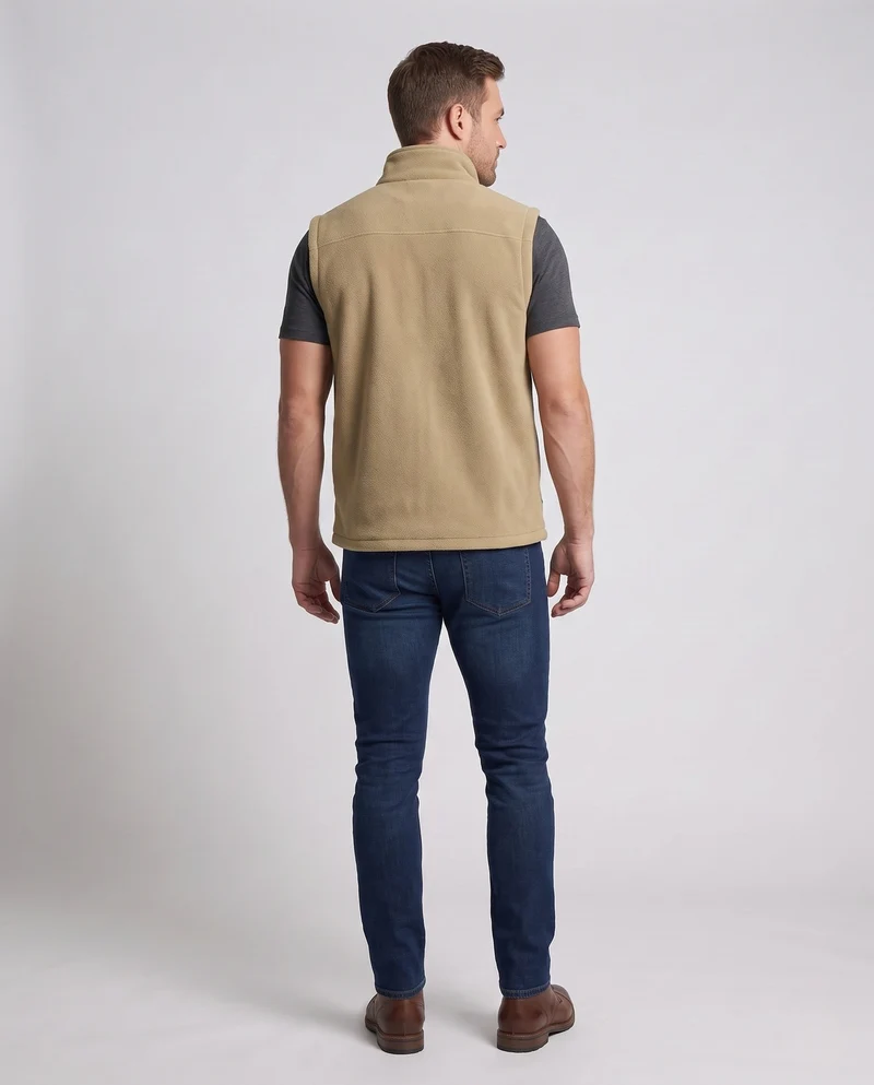 Herren Multifunktionale Fleece-Weste mit Taschen Nord Taschen