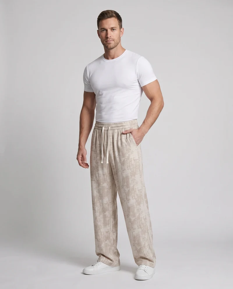 Herren Lässige Pluderhose mit elastischem Bund Nord Taschen