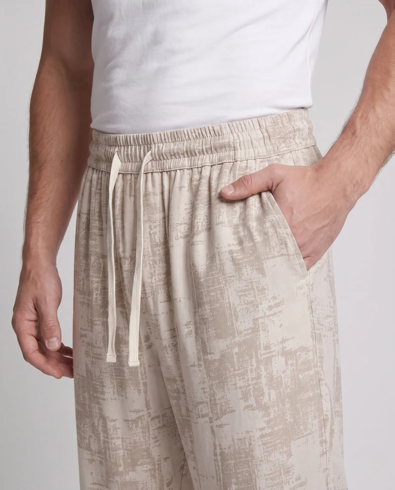 Herren Lässige Pluderhose mit elastischem Bund Nord Taschen