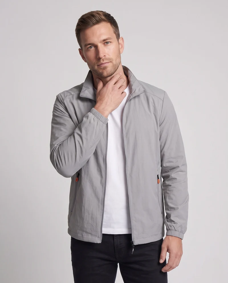 Herren Leichte Sommerjacke mit sportlichem Schnitt Nord Taschen