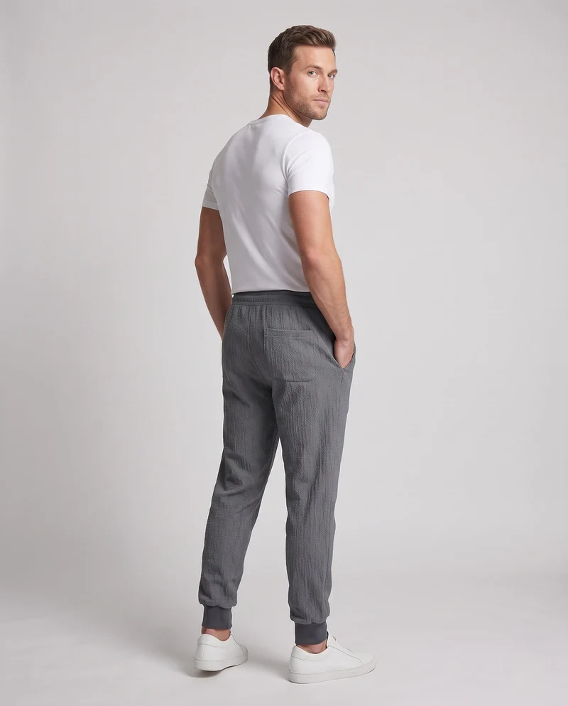 Herren Casual Lounge-Hosen mit elastischem Bund Nord Taschen
