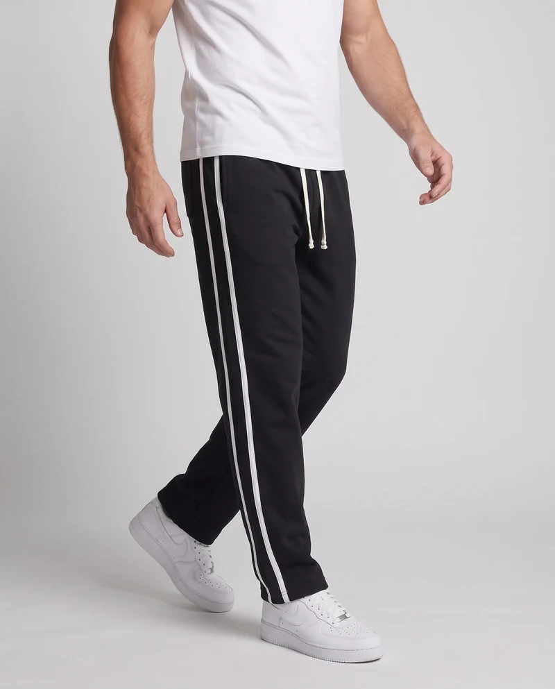 Herren Freizeit Jogginghose mit seitlichen Streifen Nord Taschen