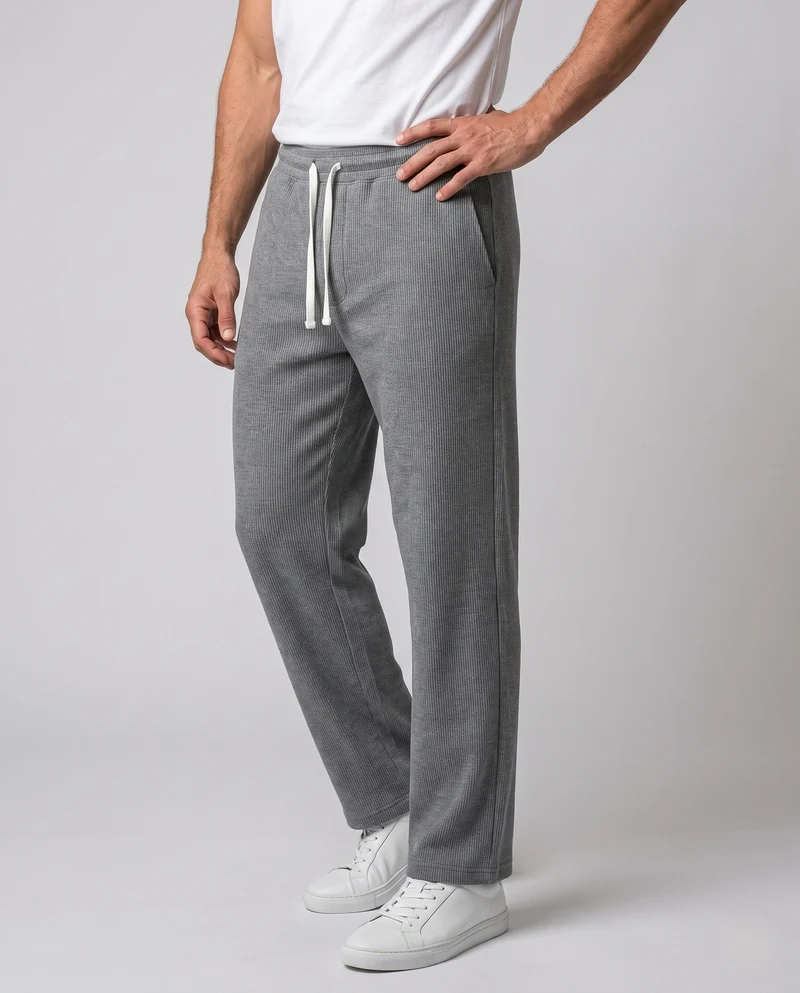 Herren Freizeit Gestreifte Hose Nord Taschen