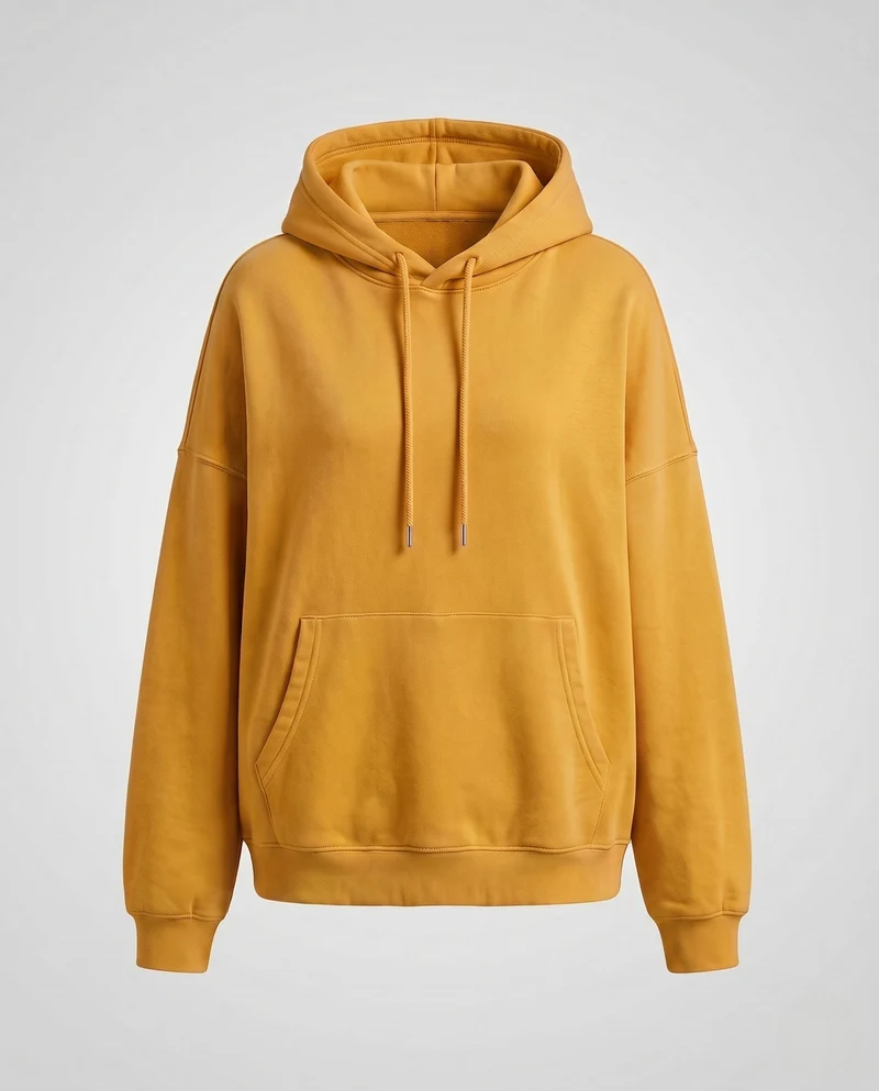 Damen Oversized Hoodie mit Kängurutasche und überschnittenen Schultern Nord Taschen