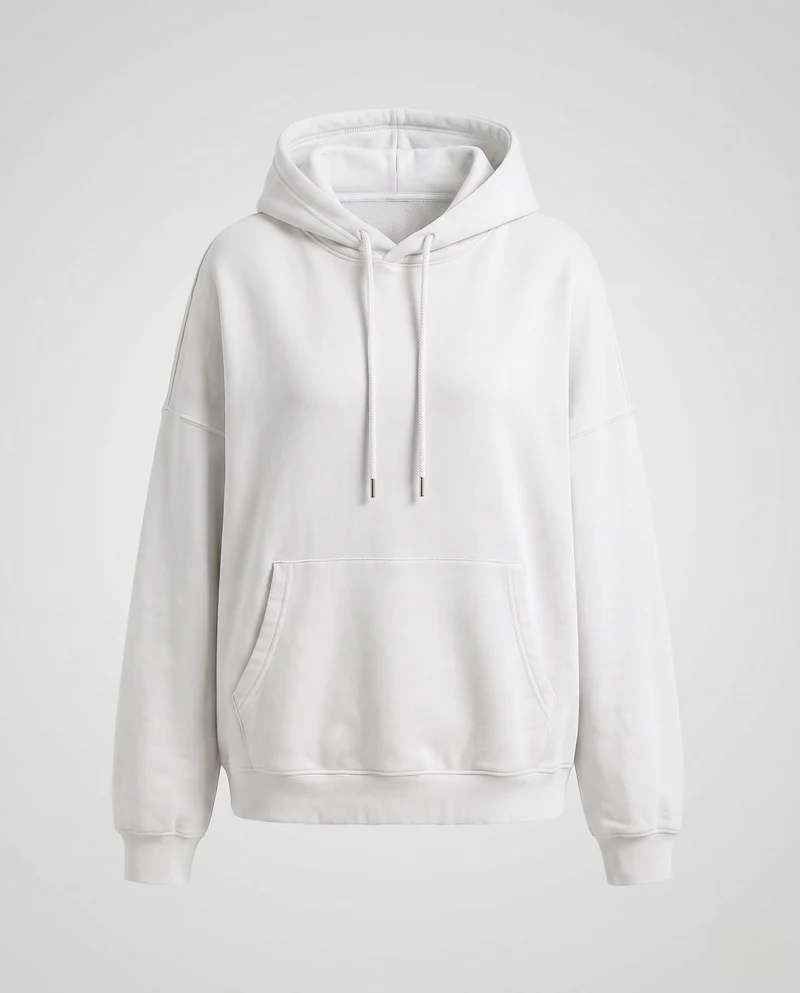 Damen Oversized Hoodie mit Kängurutasche und überschnittenen Schultern Nord Taschen
