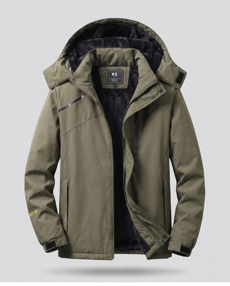 Damen Vielseitige Kapuzen-Parka mit wärmendem Fleece-Futter und wasserabweisender Oberfläche Nord Taschen