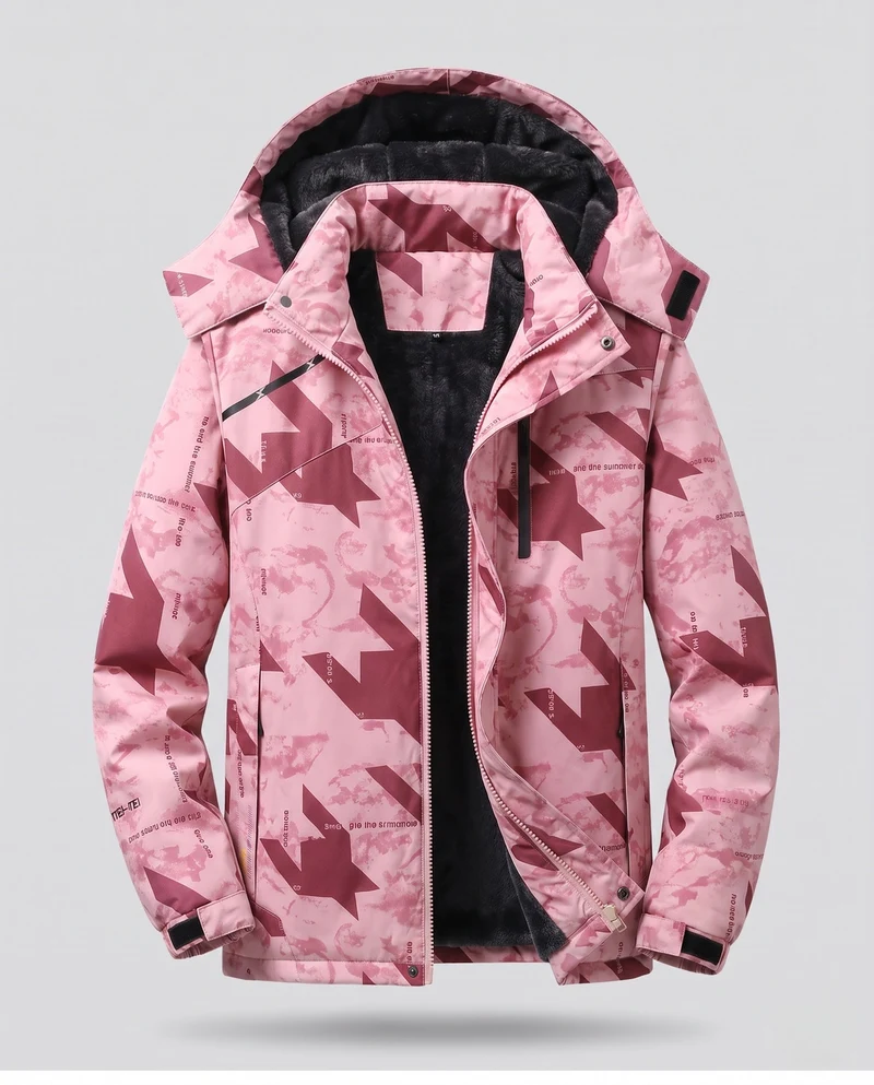 Damen Vielseitige Kapuzen-Parka mit wärmendem Fleece-Futter und wasserabweisender Oberfläche Nord Taschen