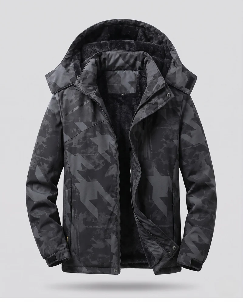 Damen Vielseitige Kapuzen-Parka mit wärmendem Fleece-Futter und wasserabweisender Oberfläche Nord Taschen