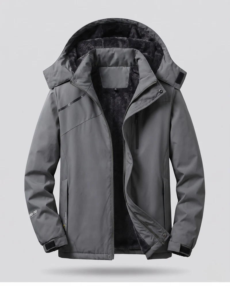 Damen Vielseitige Kapuzen-Parka mit wärmendem Fleece-Futter und wasserabweisender Oberfläche Nord Taschen