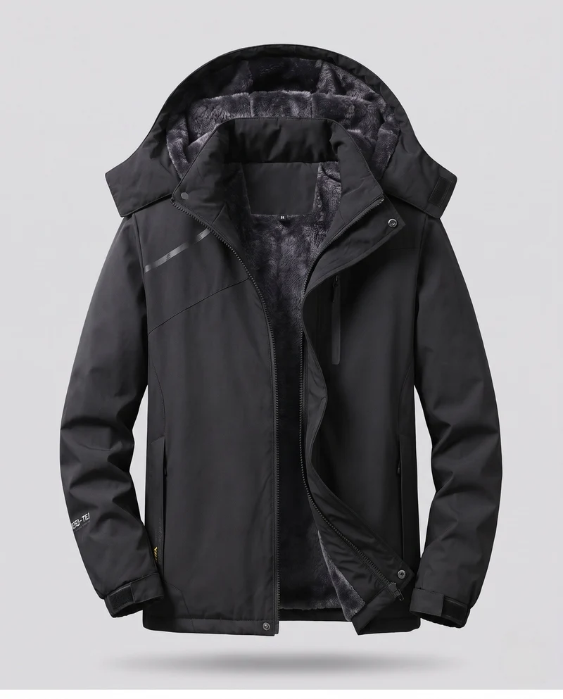 Damen Vielseitige Kapuzen-Parka mit wärmendem Fleece-Futter und wasserabweisender Oberfläche Nord Taschen