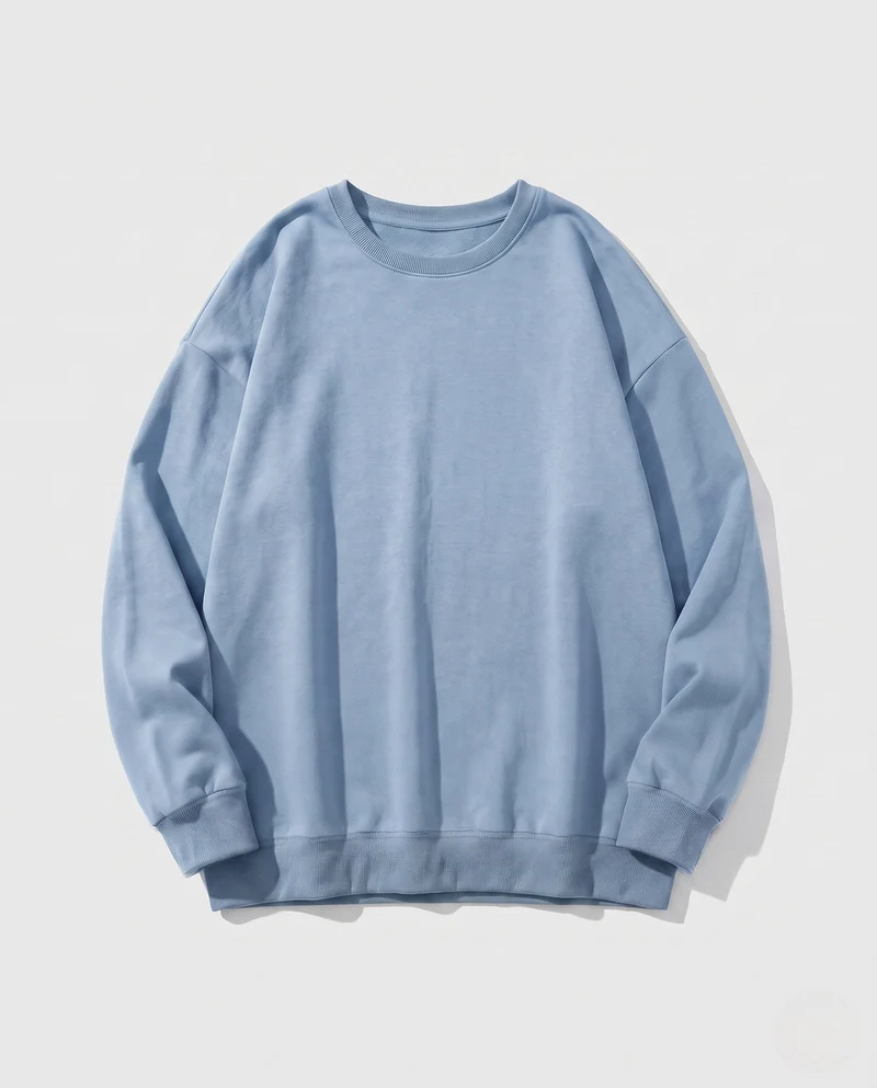 Damen Oversized Sweatshirt mit Rundhalsausschnitt und überschnittenen Schultern Nord Taschen