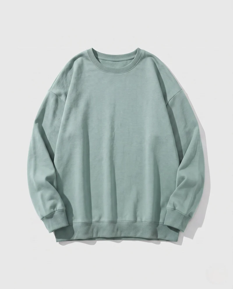Damen Oversized Sweatshirt mit Rundhalsausschnitt und überschnittenen Schultern Nord Taschen