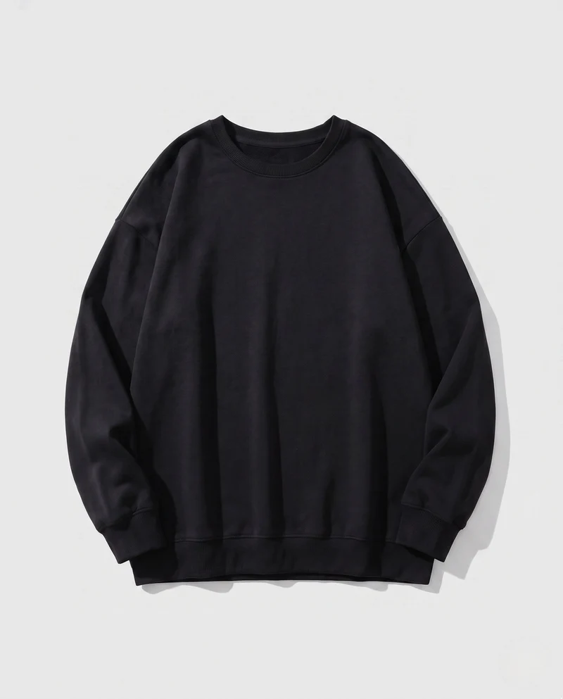 Damen Oversized Sweatshirt mit Rundhalsausschnitt und überschnittenen Schultern Nord Taschen