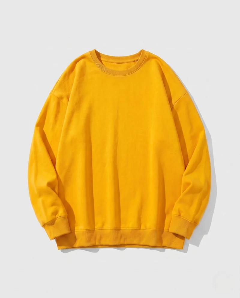 Damen Oversized Sweatshirt mit Rundhalsausschnitt und überschnittenen Schultern Nord Taschen
