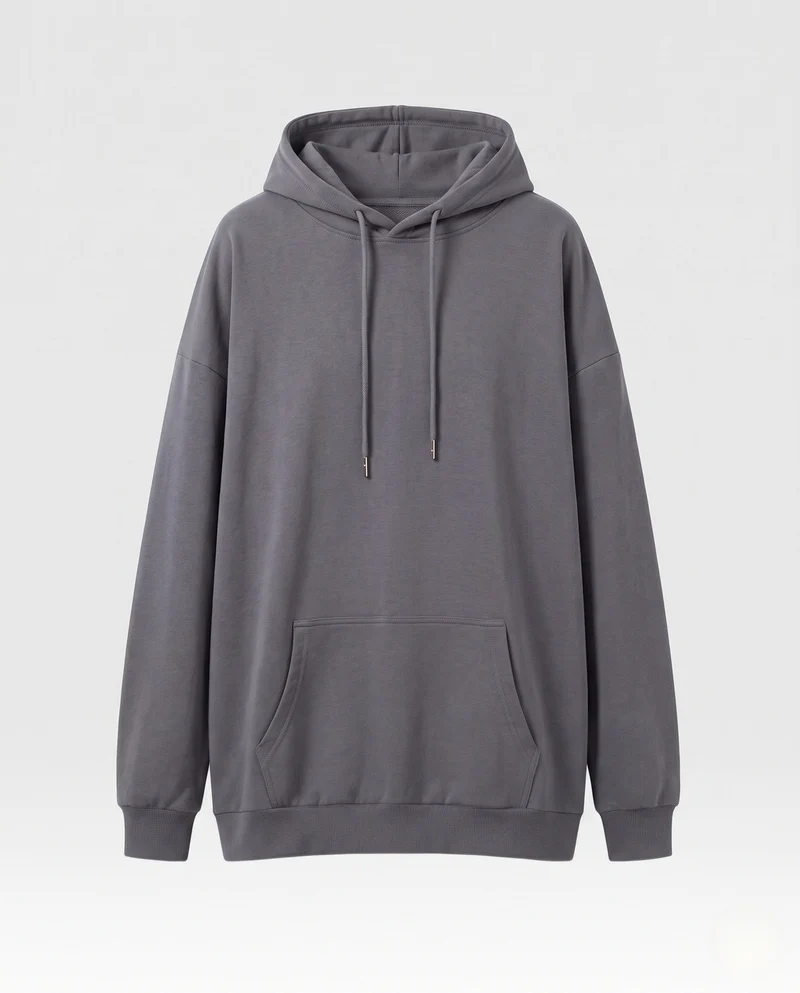 Damen Oversize Hoodie im Relaxed Fit mit Kängurutasche Nord Taschen