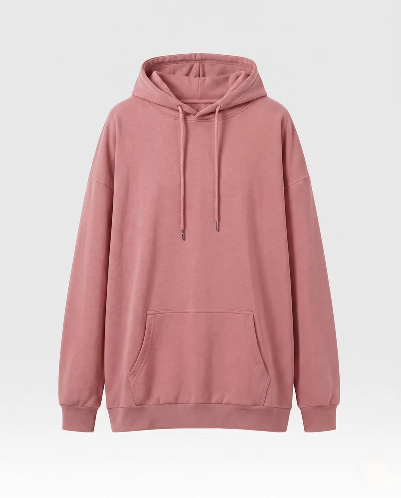 Damen Oversize Hoodie im Relaxed Fit mit Kängurutasche Nord Taschen
