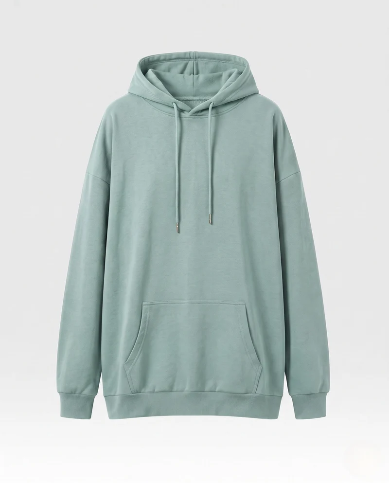 Damen Oversize Hoodie im Relaxed Fit mit Kängurutasche Nord Taschen