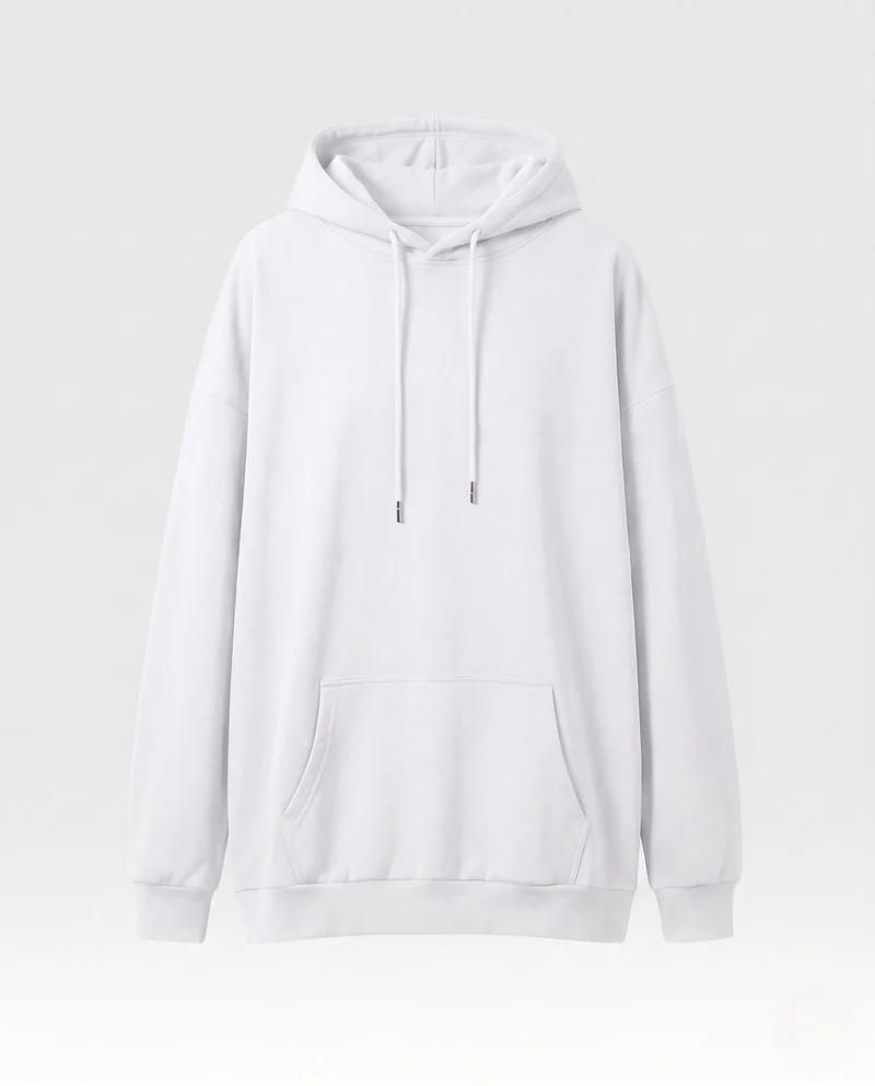 Damen Oversize Hoodie im Relaxed Fit mit Kängurutasche Nord Taschen