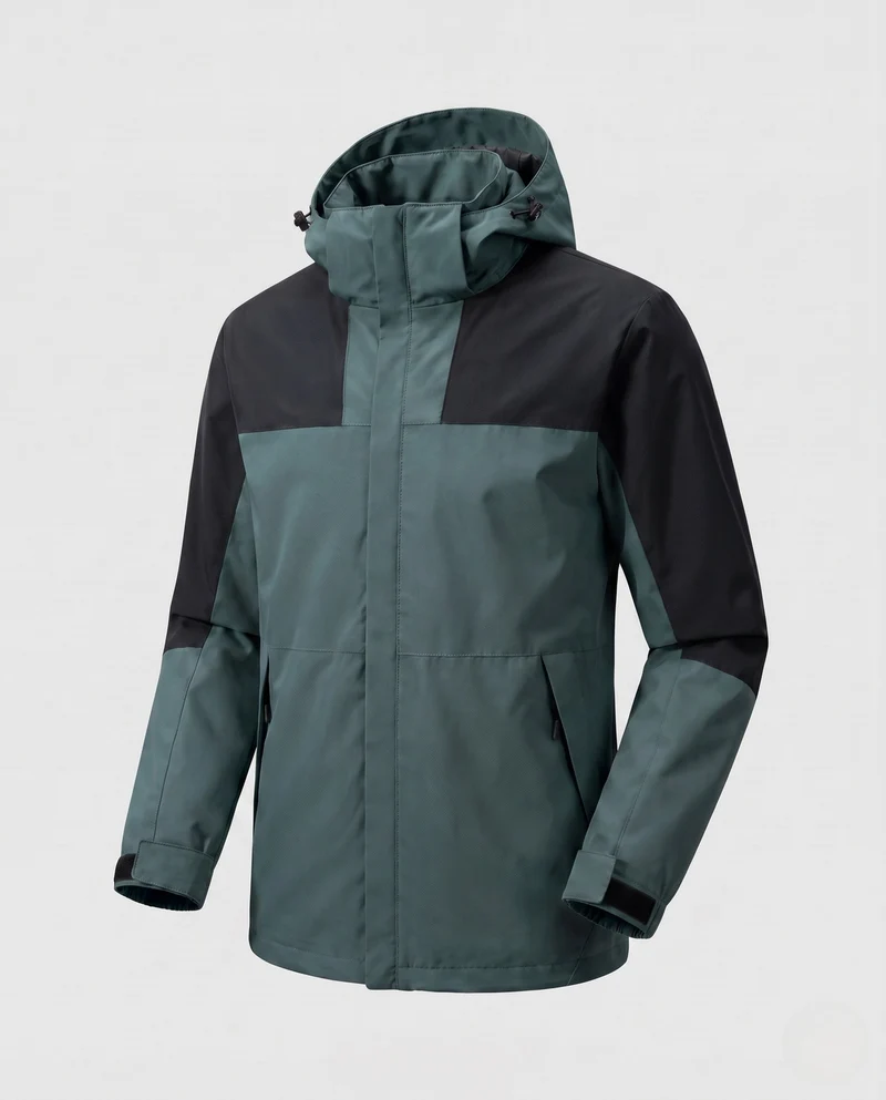 Damen leichte zweilagige Kapuzenjacke mit winddichter Membran und funktionalen Reißverschlusstaschen Nord Taschen