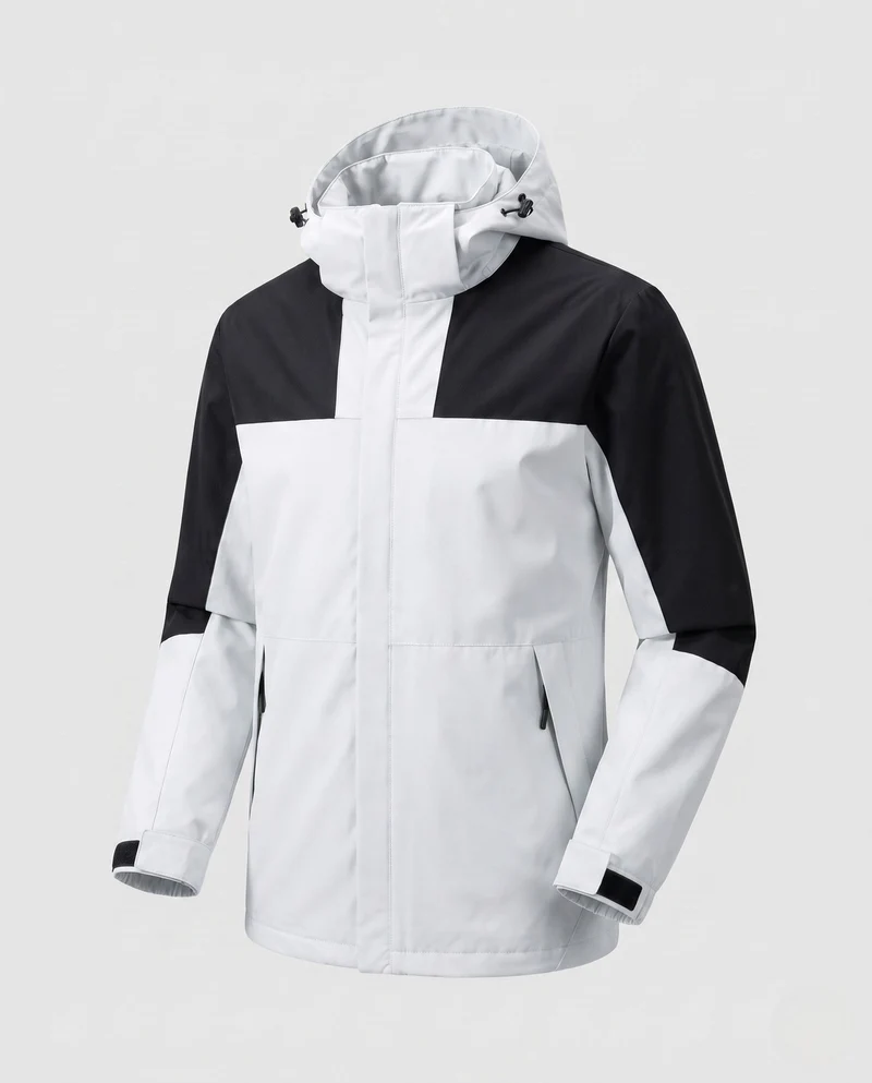 Damen leichte zweilagige Kapuzenjacke mit winddichter Membran und funktionalen Reißverschlusstaschen Nord Taschen