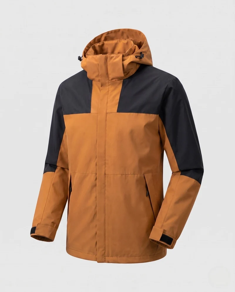 Damen leichte zweilagige Kapuzenjacke mit winddichter Membran und funktionalen Reißverschlusstaschen Nord Taschen