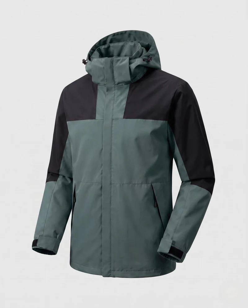 Damen leichte zweilagige Kapuzenjacke mit winddichter Membran und funktionalen Reißverschlusstaschen Nord Taschen