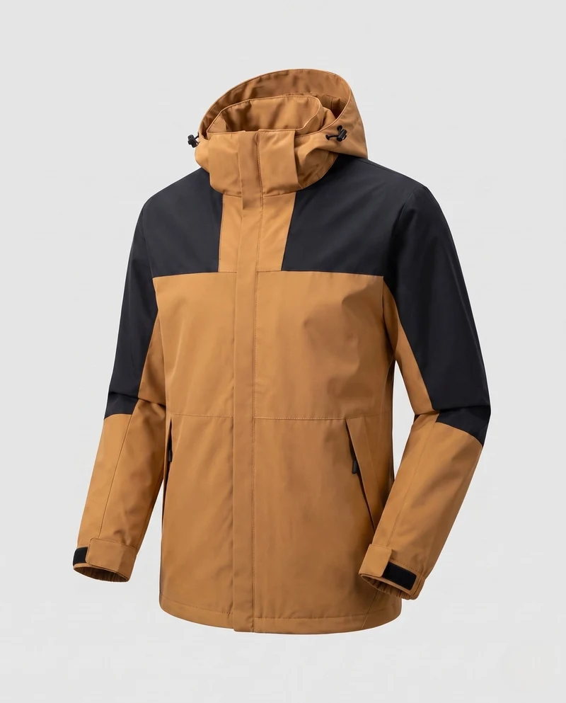 Damen leichte zweilagige Kapuzenjacke mit winddichter Membran und funktionalen Reißverschlusstaschen Nord Taschen
