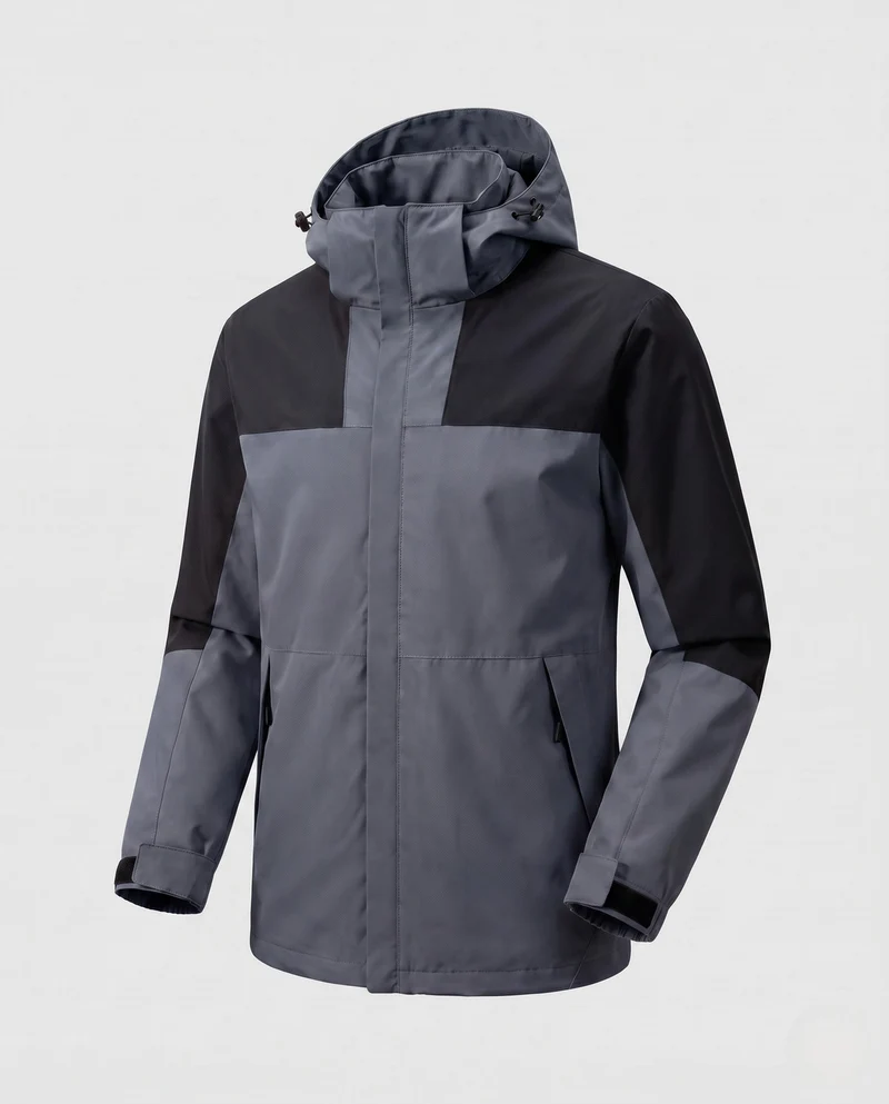 Damen leichte zweilagige Kapuzenjacke mit winddichter Membran und funktionalen Reißverschlusstaschen Nord Taschen