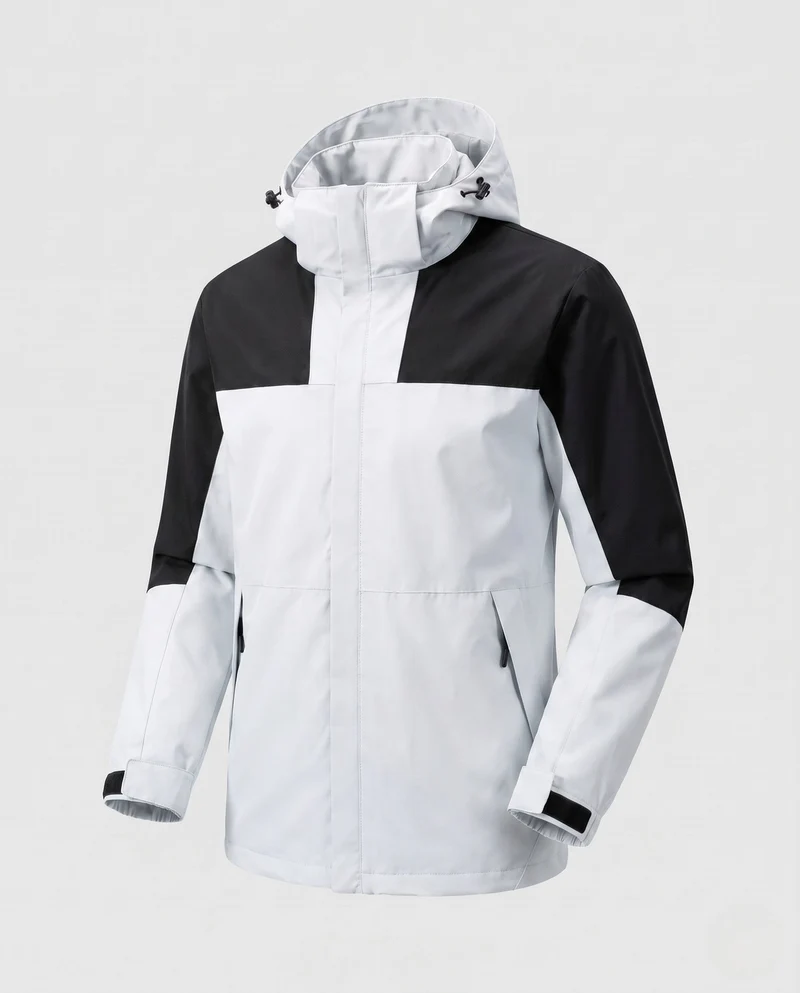 Damen leichte zweilagige Kapuzenjacke mit winddichter Membran und funktionalen Reißverschlusstaschen Nord Taschen