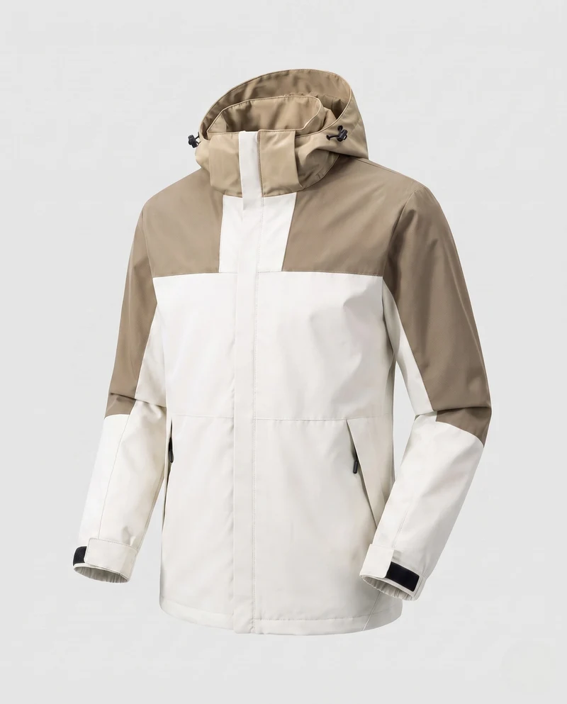Damen leichte zweilagige Kapuzenjacke mit winddichter Membran und funktionalen Reißverschlusstaschen Nord Taschen