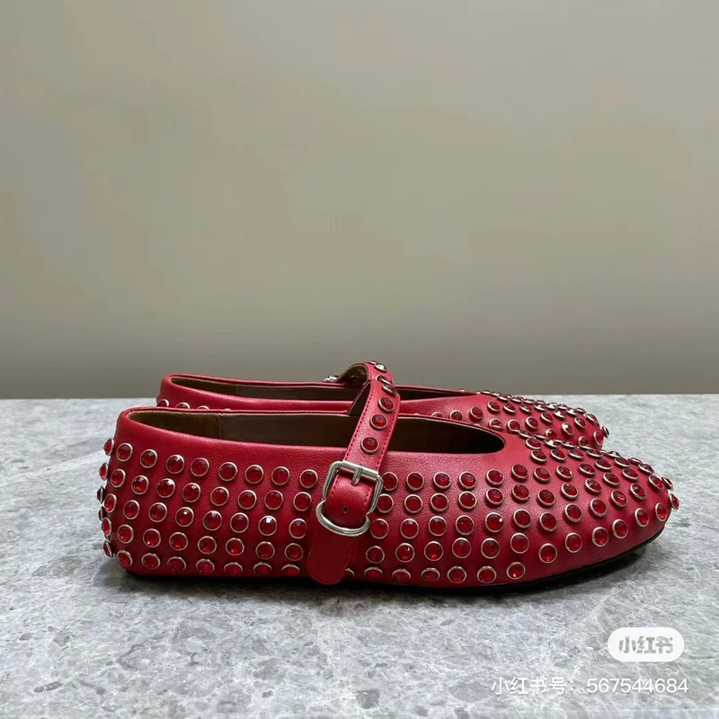 Damen Modische Ballerinas mit Strassverzierungen und komfortablem Fußbett - Vittorelli