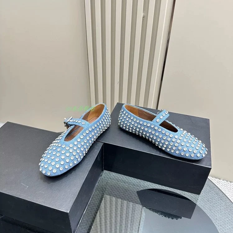 Damen Modische Ballerinas mit Strassverzierungen und komfortablem Fußbett - Vittorelli