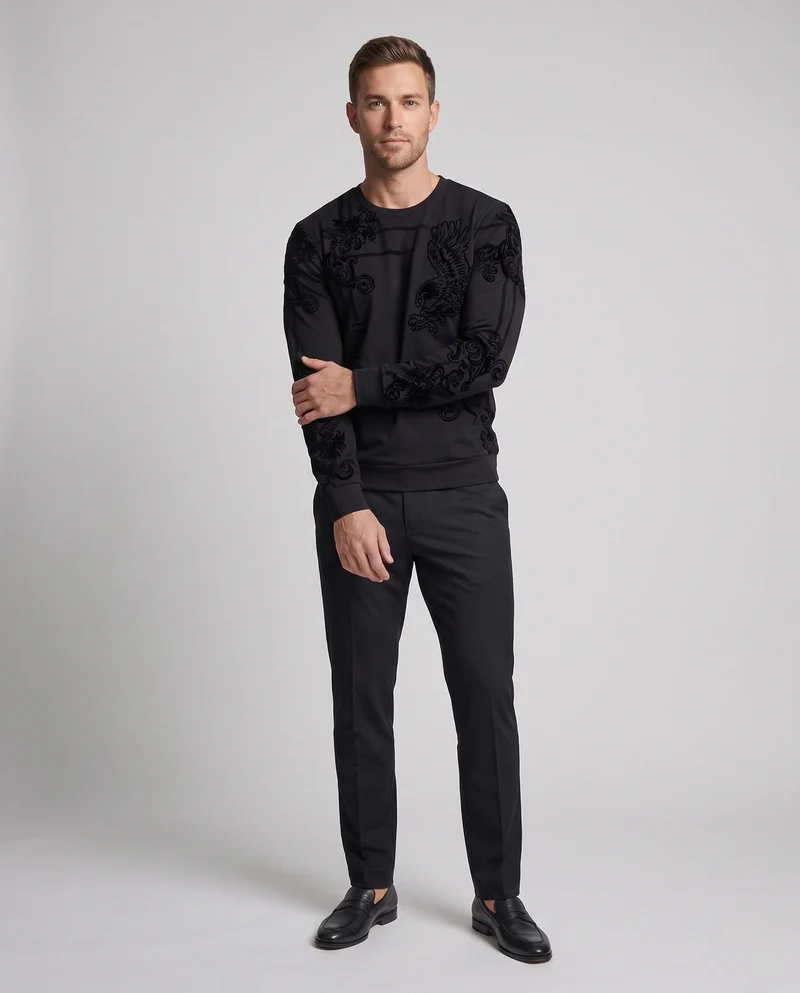 Herrenmode Sweatshirt Nord Taschen