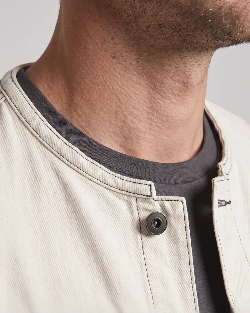 Herren Übergroße Denim Jacke Nord Taschen