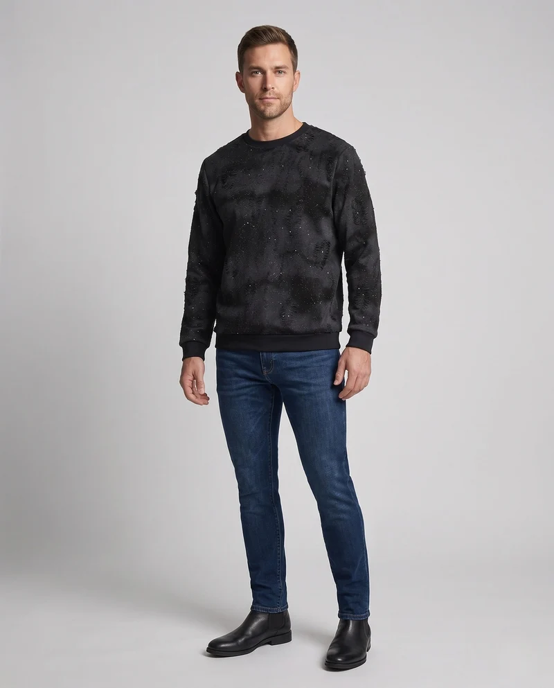 Herren Sportliches Sweatshirt Nord Taschen