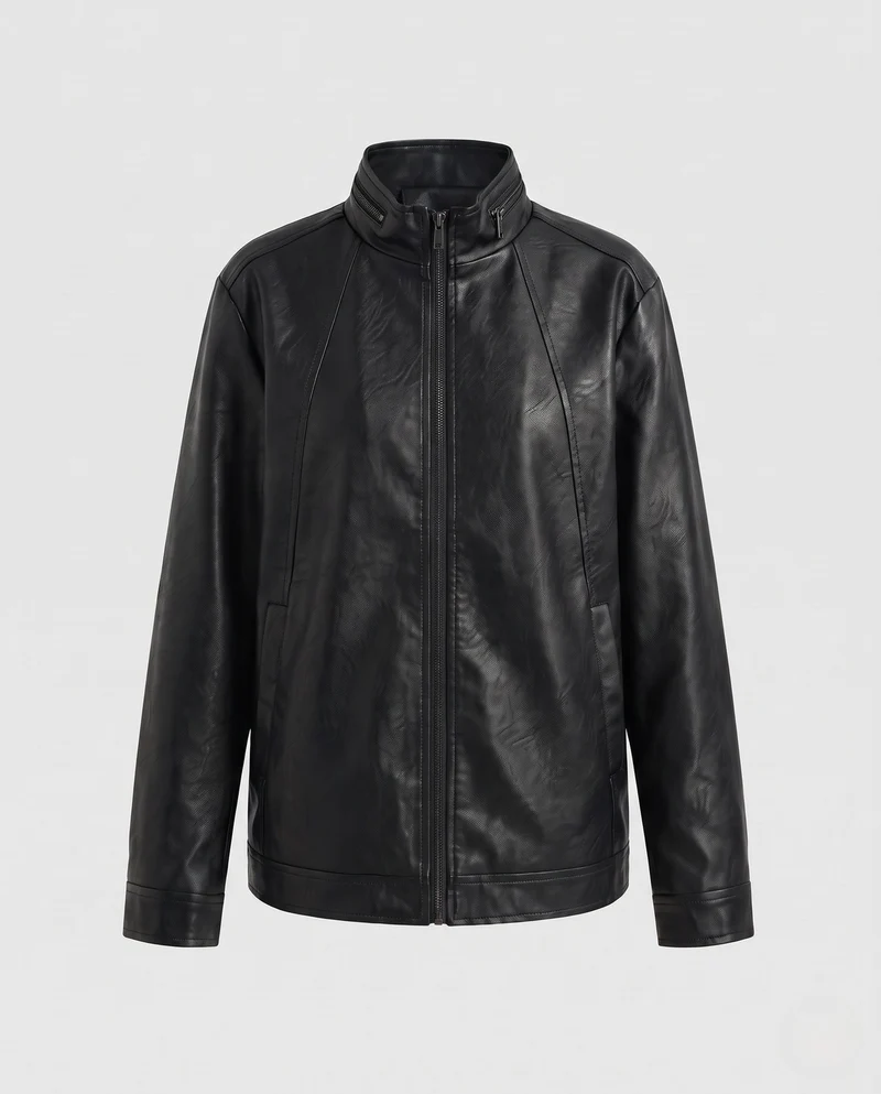 Damen Modische Kunstlederjacke Nord Taschen