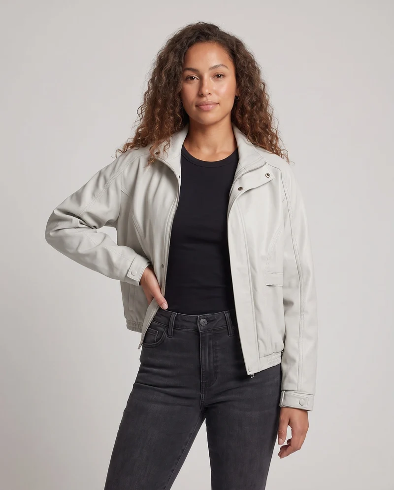 Damen Technische Übergangsjacke mit hohem Kragen Nord Taschen