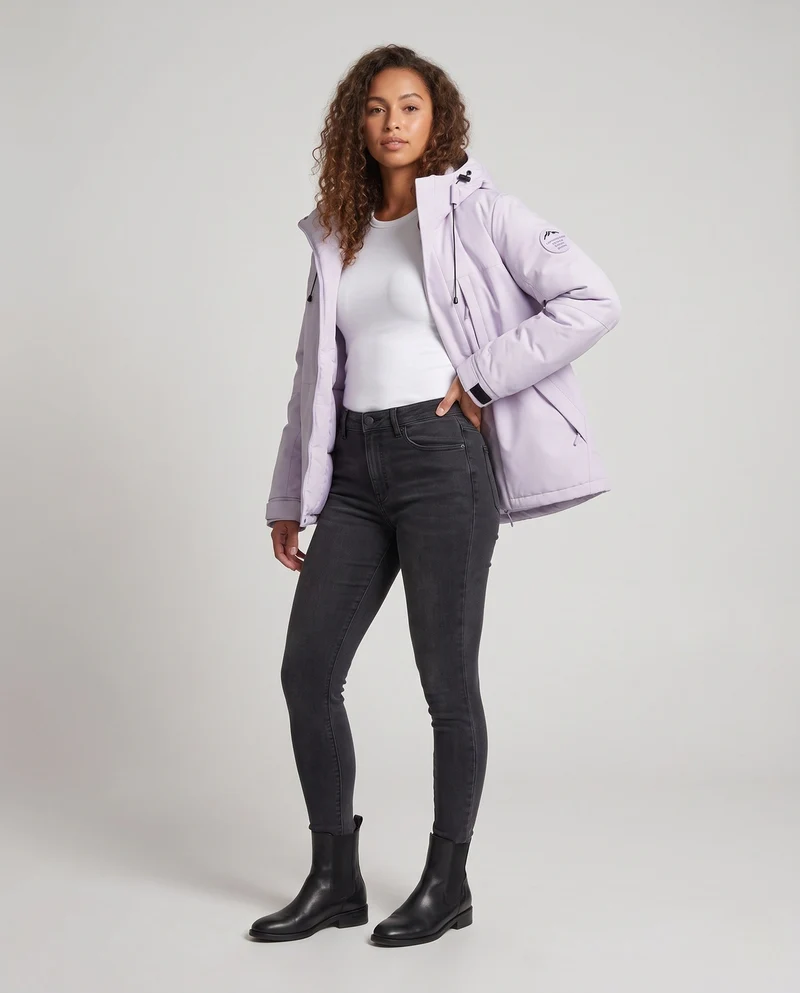 Damen Technische Winterjacke Nord Taschen