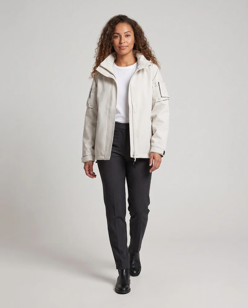 Damen Urbaner Utility Parka Nord Taschen