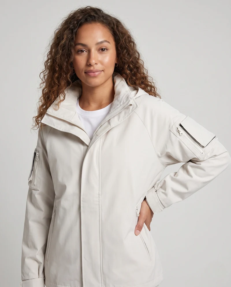 Damen Urbaner Utility Parka Nord Taschen
